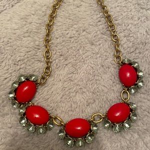 Stella & Dot Red Statement Necklace